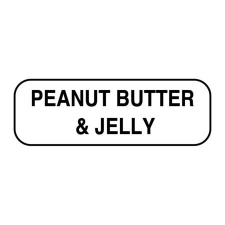 Peanut Butter & Jelly Label 1/2 X 1-1/2